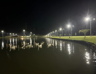 Novo sistema de iluminação no Lago de Mercedes traz mais segurança e conforto